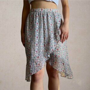 Madewell Floral High-Low skirt